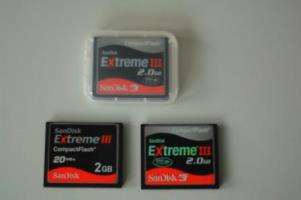 2 GB San Disk Extreme 3 Compact Flash ESP