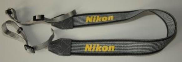 Nikon Kameragurt grau/gelb