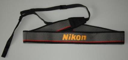 Nikon Kameragurt  schwarz/gelb/grau/rot